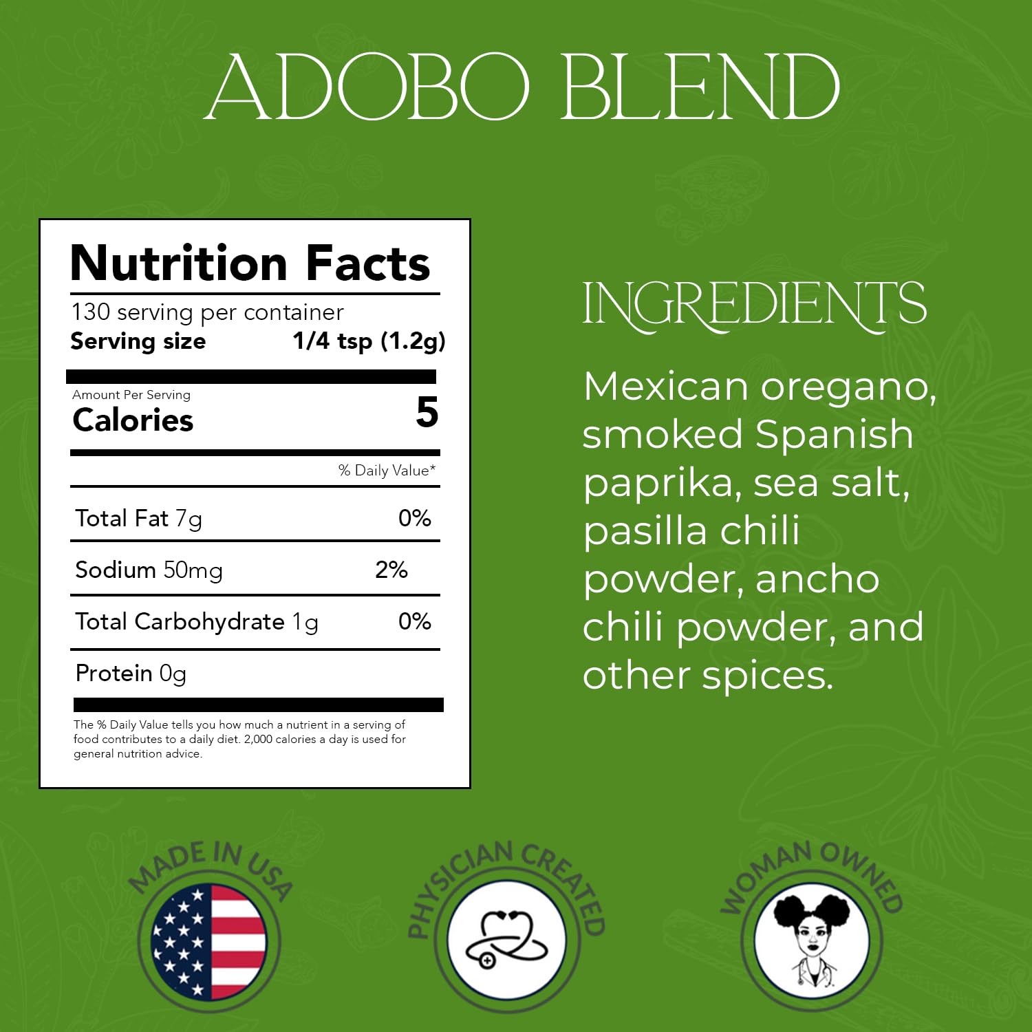 The Spice Theory “Natural Mystic” Adobo Blend, Bold Caribbean Adobo Spice Mix with All Spice and Herbs, Vegan Jamaican All Purpose Seasoning