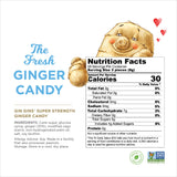 GIN GINS Super Strength - Natural Ginger Candy by The Ginger People - Individually Wrapped Healthy Candy - Super Strength Flavor - Large 1 lb Bag