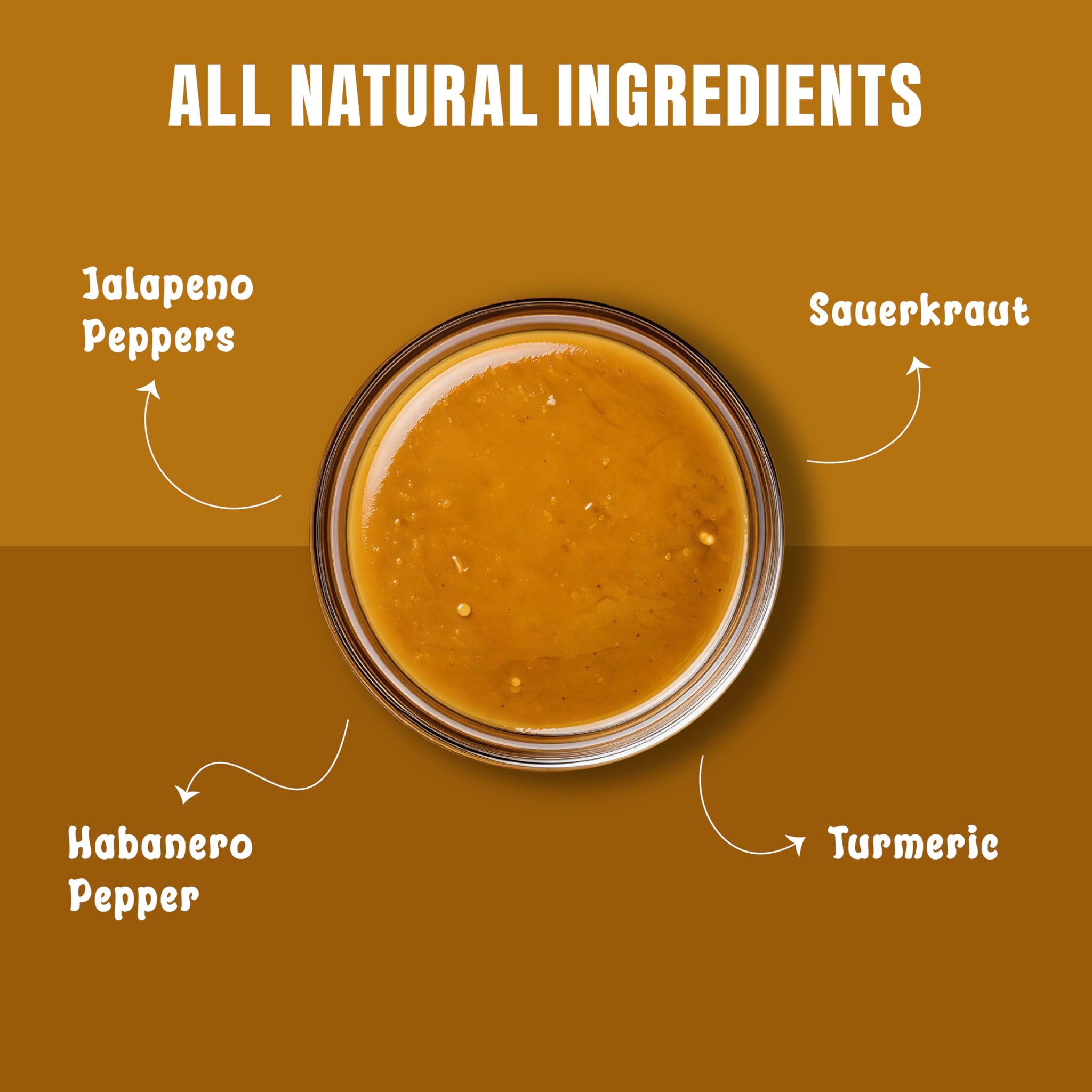 Hook & Arrow Spicier Sauerkraut & Mustard Hot Sauce - Low Sugar Tangy Spicy Mustard Sauce, Gluten-Free, Vegan, Paleo, Low Sodium (5 fl oz, 30