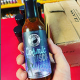 Cosmic Disco by Karma Sauce, Medium-Heat Hot Sauce With Flavors of Ghost Pepper, Jalapenos & Garlic, Made With All Natural Ingredients, 5 fl oz Bottle