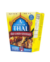 A Taste of Thai Red Curry Noodles |Heat & Eat Instant Noodle | Flavored with Authentic Thai Sauce - Non-GMO, Gluten Free, Trans Fat Free- Perfect Side