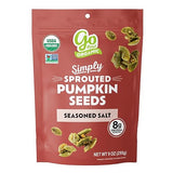 Go Raw Organic Sprouted Pumpkin Seeds - Savory Seasoned Salted Pepitas, Keto, Non-GMO, Vegan, Gluten-Free, Kosher, Paleo, Protein-Packed Superfood
