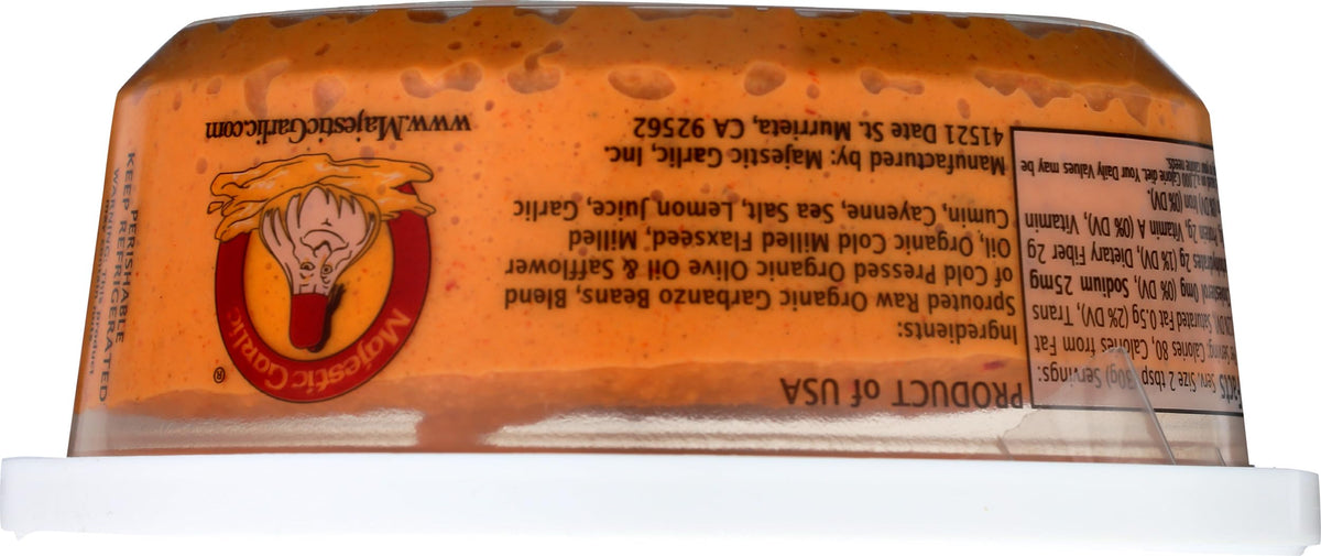 Majestic Garlic, Hummus Raw Cayenne, 8 Ounce