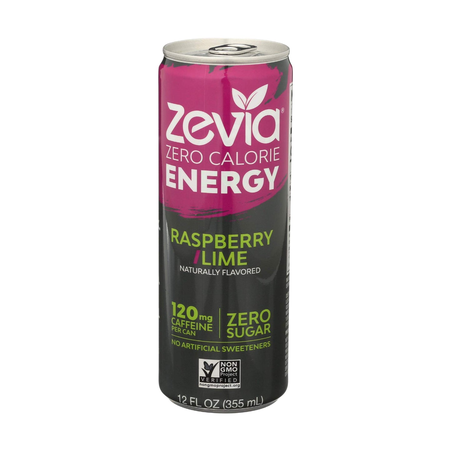 Zevia Raspberry Lime, Energy Drink, 12 Fl Oz Can