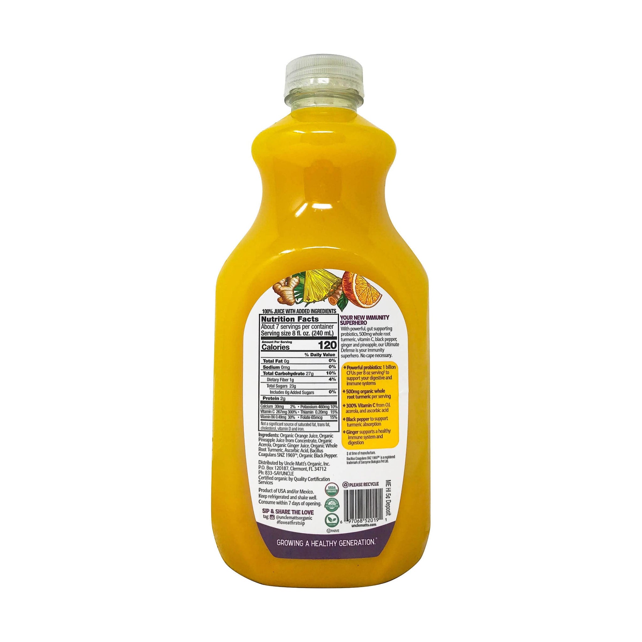 Uncle Matt's Ultimate Defense Orange Juice Beverage, 52 fl oz