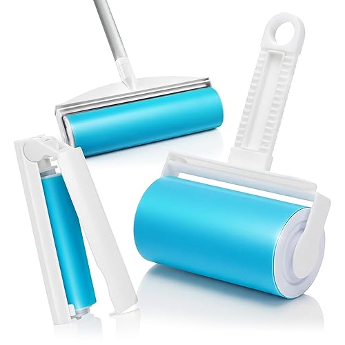 Schticky Lint Roller Set - Reusable & Washable Lint Roller Cleaner for Clothes Sofa Furniture Car Cat Dog Hair - Clean in a Quicky with Schticky (3