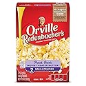 Orville Redenbacher’s Microwave Popcorn, Pour Over Movie Theater Butter Flavor, 3g Fiber Per Serving, 9.9 oz., 2-Count