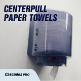 Cascades PRO Select Centerpull Hand Towel 2-Ply - Center Pull Paper Towel for Dispensers - Universal Fit - Premium Bulk - 600 Sheets/Roll, 6 Rolls
