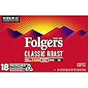 Folgers Classic Roast, Medium Roast Coffee K-Cup Pods for Keurig K-Cup Brewers, 18 Count, Packaging May Vary