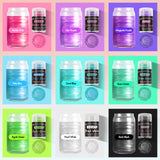 Aheroi Edible Glitter Set, 15 Colors Luster Dust Edible Set, Shimmering Glitter for Drinks Powder Glitter for Fondant, Cocktail Glitter for Cakes