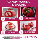 LorAnn Oils Red Velvet Bakery Emulsion: True Essence, Ideal for Boosting Fruit Tones in Cakes, Cookies & Desserts, Gluten-Free, Keto-Friendly, Extract