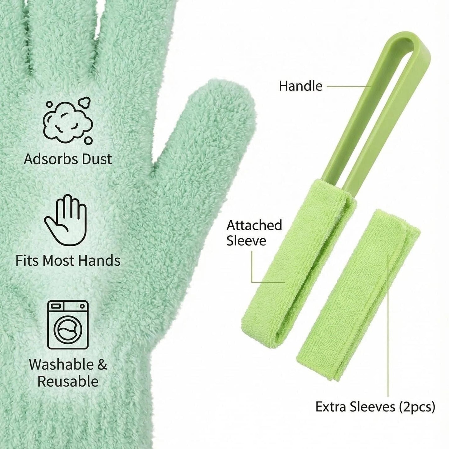 Nedfesdfh Microfiber Gloves for Plant Dusting,10 Pack Plants Cleaning Set with Leaf Cleaner Tong with Separate Cloth Covers and Garden Shear