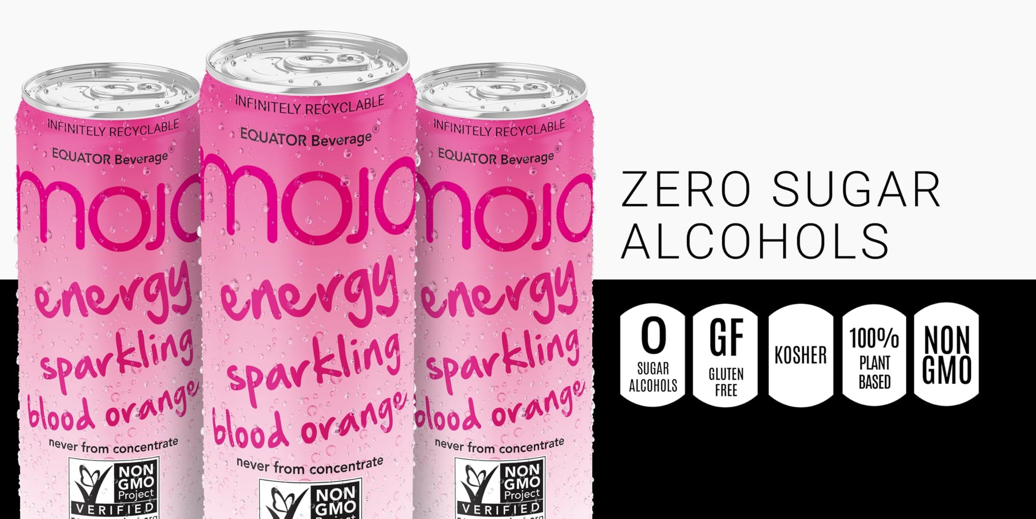 MOJO Energy Sparkling Blood Orange | Hydration Drink & Sports Drink | Electrolytes Beverage | Vitamin B & C | Hydration Drink for Skin & Body | Pre