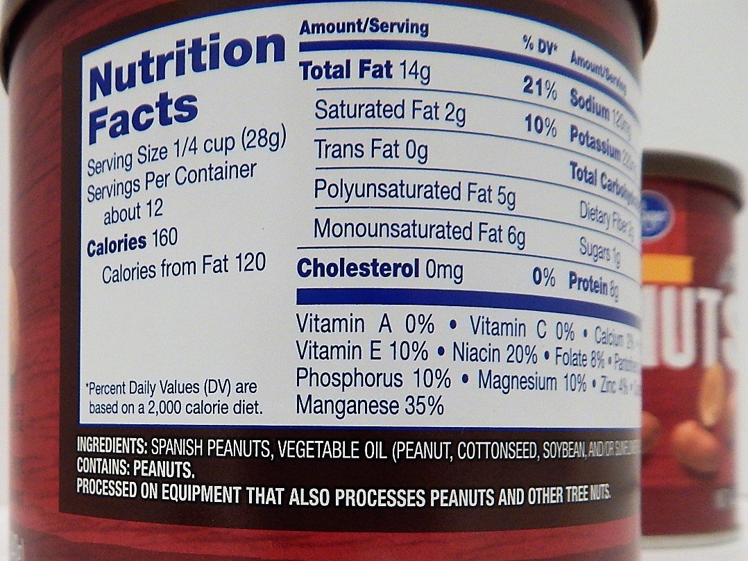 Kroger Salted Spanish Peanuts With Sea Salt (2 Cans)