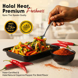 Golden Harvest Cayenne Pepper Red Hot | 5 lbs (2.26kg) Bulk Bucket | Halal All-Natural Ground Spice | Hot Chili Seasoning for Restaurants, Catering