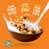 EnviroKidz Organic Leapin' Lemurs Cereal, 10 oz (Pack of 1), Peanut Butter & Chocolate, Gluten Free, Fair Trade, by Nature's Path