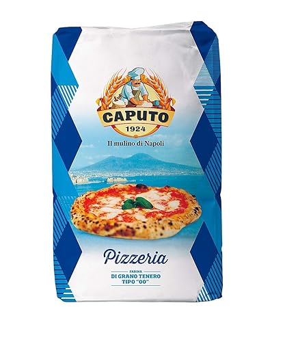 Spicy World Antimo Caputo Blue Pizzeria Flour 55 LB Blue Bulk Bag - Italian Double Zero 00 - All Natural Wheat for Authentic Pizza Dough, Bread