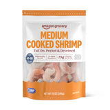 Amazon Grocery, Medium Cooked Shrimp, 12 Oz (Previously Amazon Fresh, Packaging May Vary)