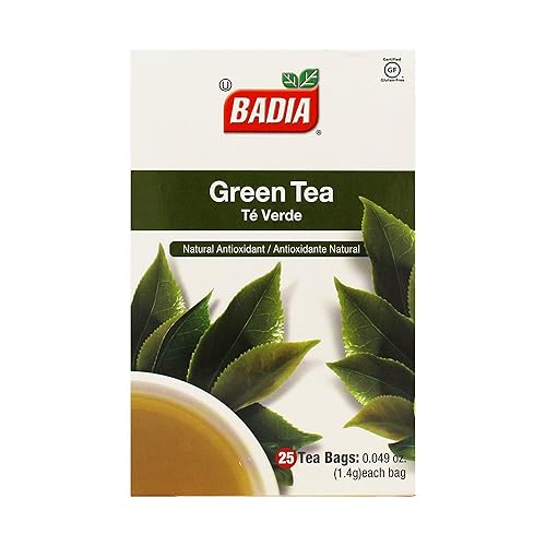 Badia Green Tea, 25 Bags - Refreshing Natural Antioxidant Tea with Smooth, Delicate Flavor
