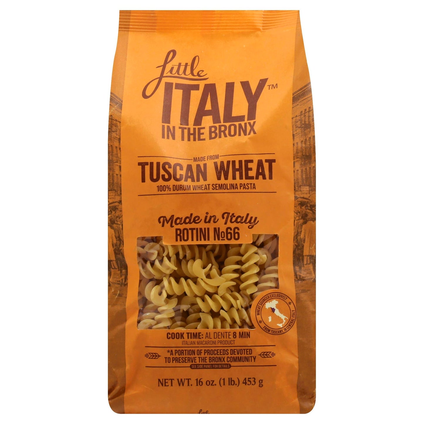 Generic L.ittle Italy in The Bronx Pasta Rotini No. 66 16OZ Pack of 12