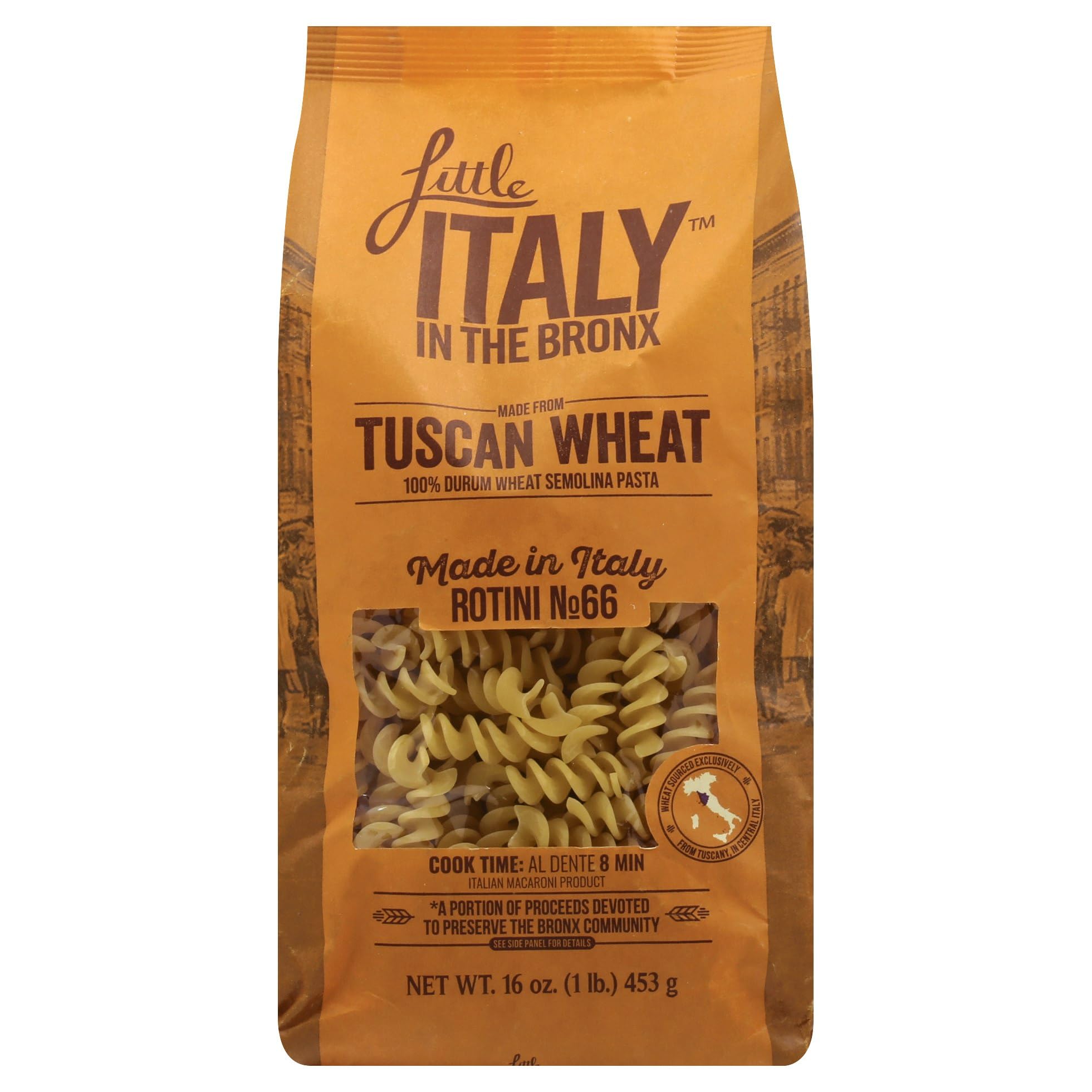 Generic L.ittle Italy in The Bronx Pasta Rotini No. 66 16OZ Pack of 12