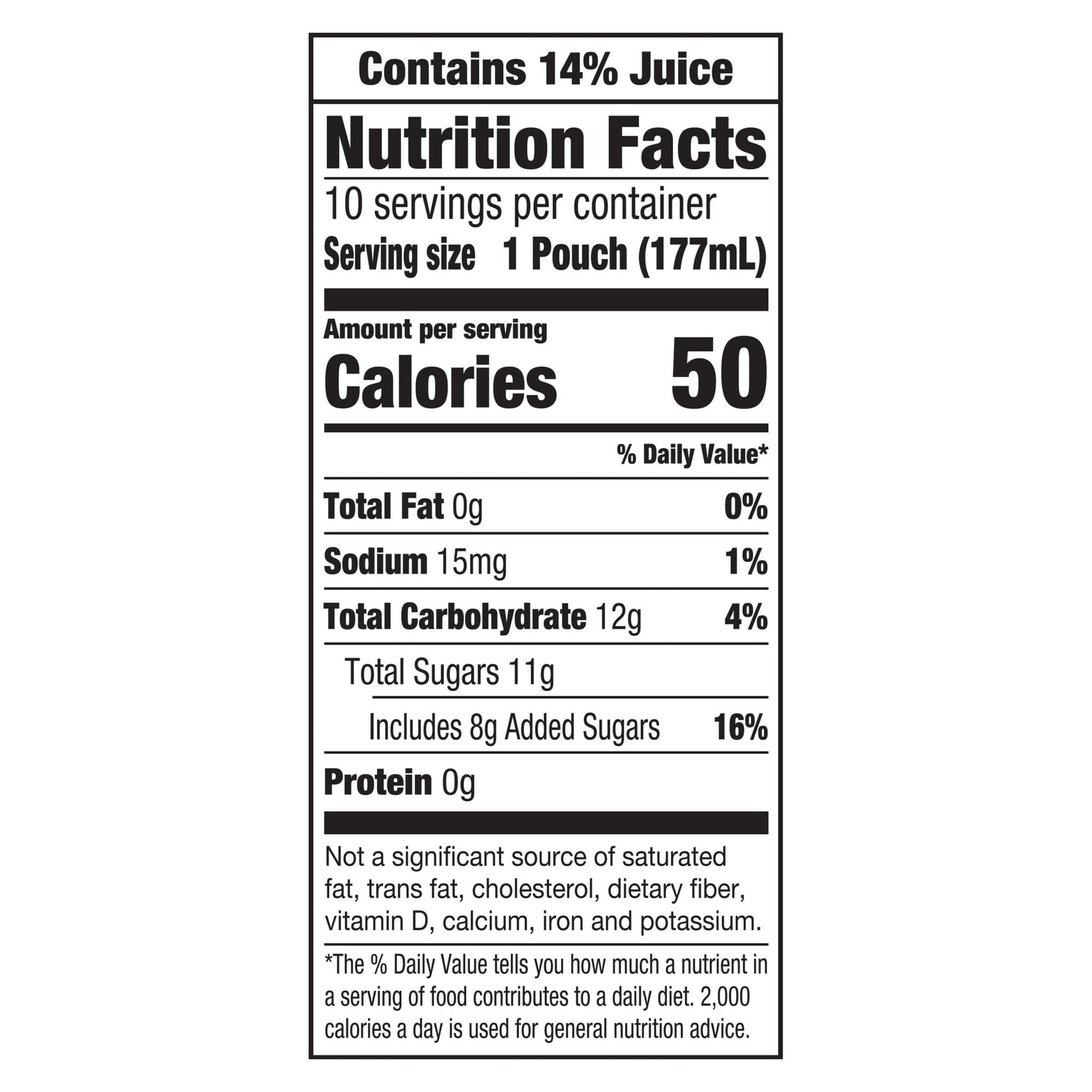 Capri Sun Flavored with Other Natural Flavor Juice Drink Blend, 10 Pouches, for School Lunches and On-the-Go Hydration, Pacific Cooler, All Natural
