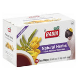 Badia Natural Herbs Tea, 25 Tea Bags (Pack of 2) - Herbal Blend for Brewing Hot or Iced Tea