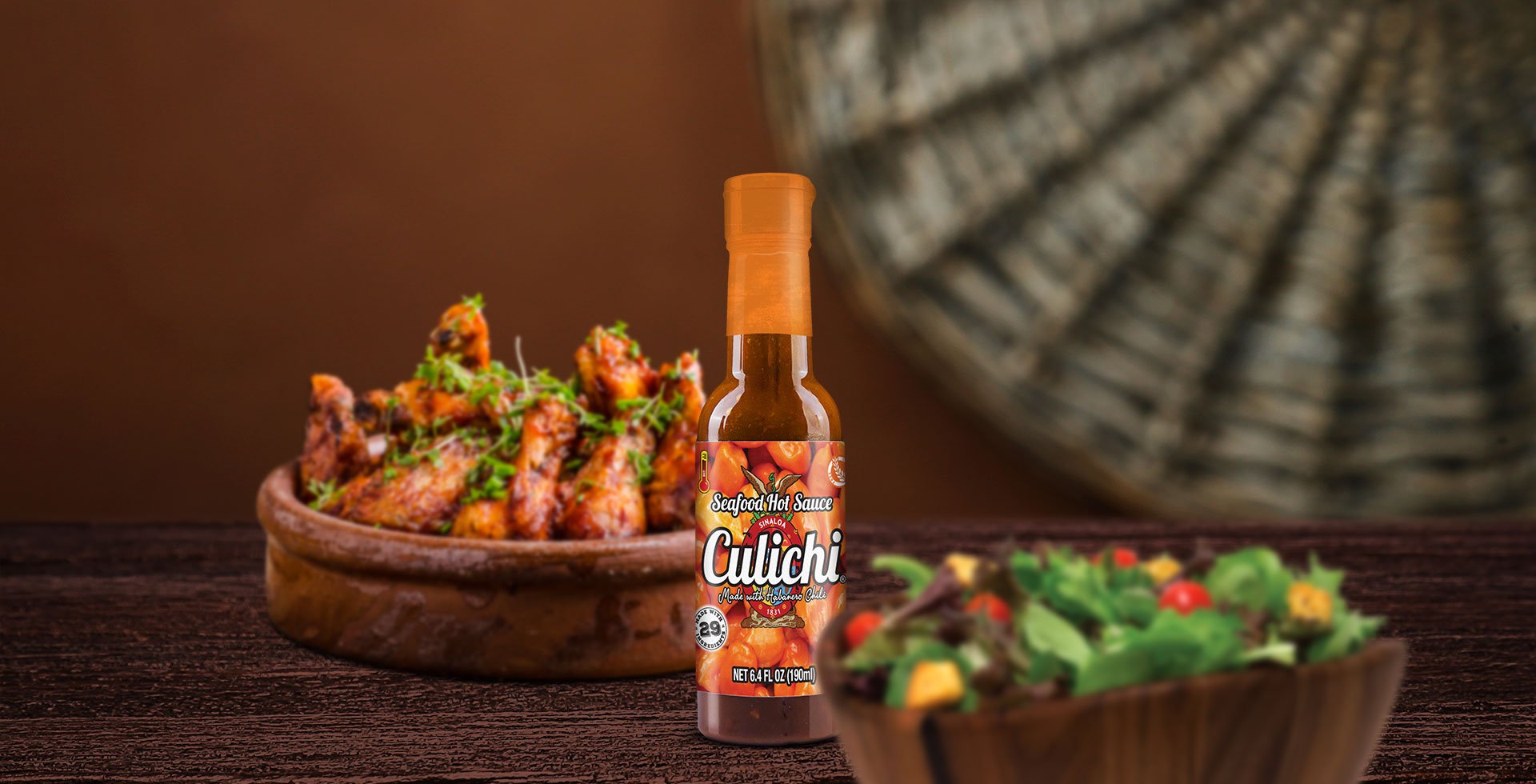 Salsa Culichi (TM) Official Seafood Hot Sauce, Made from the Famous Habanero Chili (Authentic Mexican Salsa) (3 Bottles)