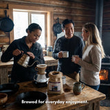 Montana Huckleberry Dessert Ground Coffee - 12 oz Rustic Western Style Burlap Bag from Bounty Foods All Natural Enjoy this Brew as an American