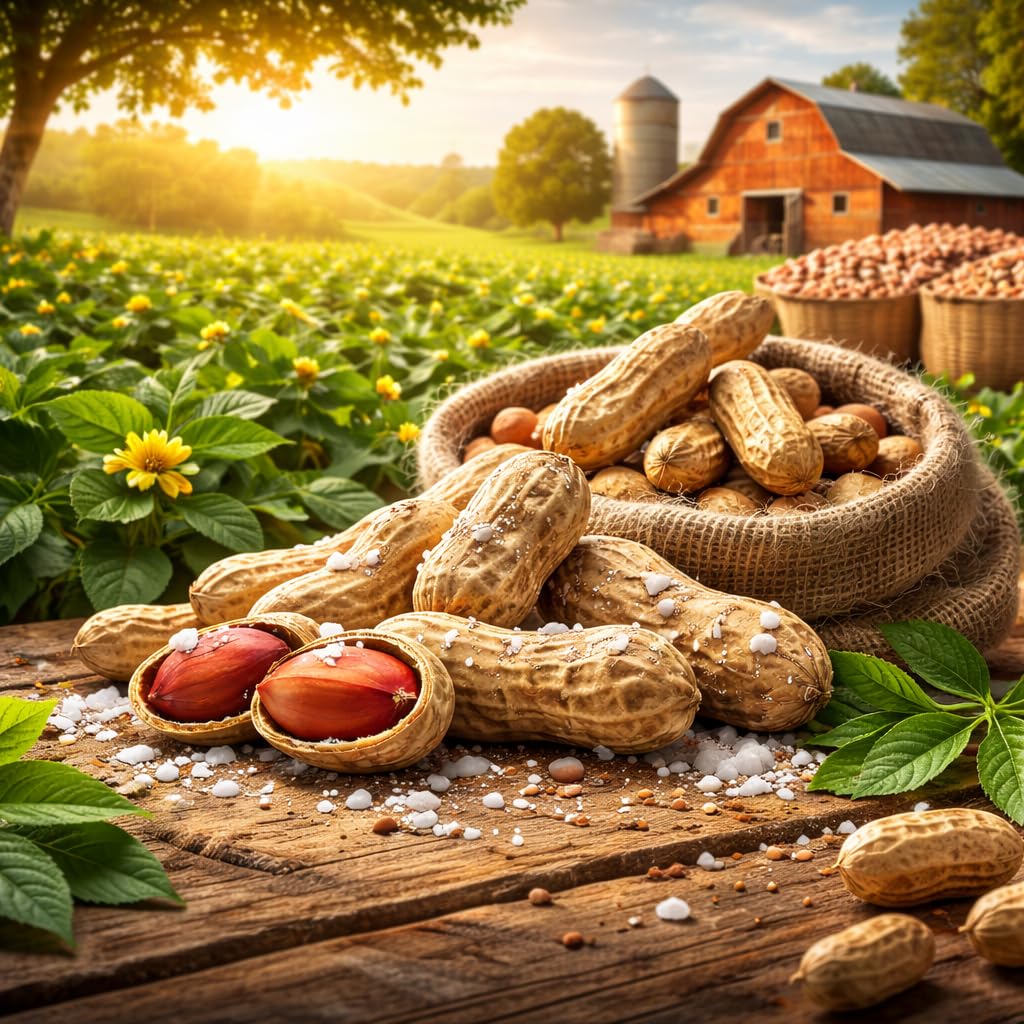 Peanuts In Shell | 1 LB Bulk Value Pack | Roasted & Salted - Healthy natural snack, Perfect for office, share and TO-GO - Crunchy Whole Peanuts