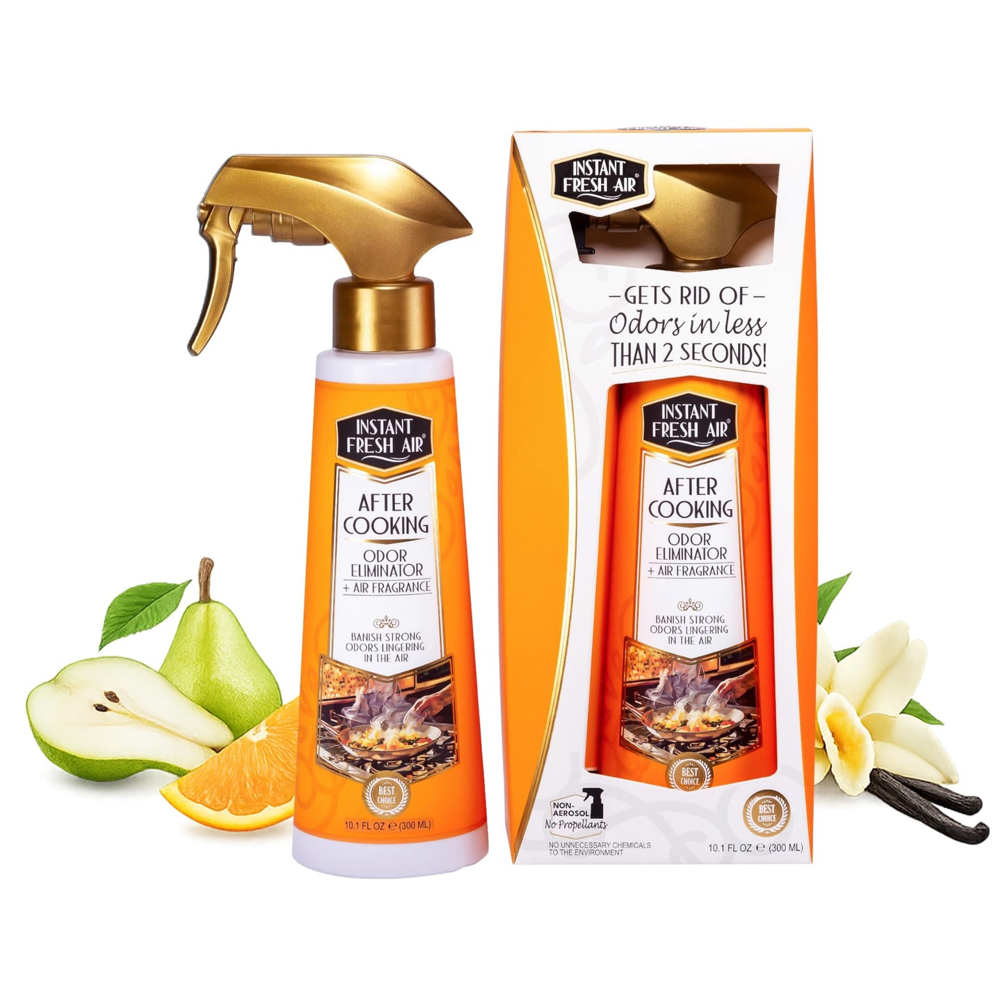 Instant Fresh Air 'After Cooking' Odor Eliminator - Cooking Smell Eliminator & Kitchen Odor Absorber - Removes Lingering Food Odors Instantly