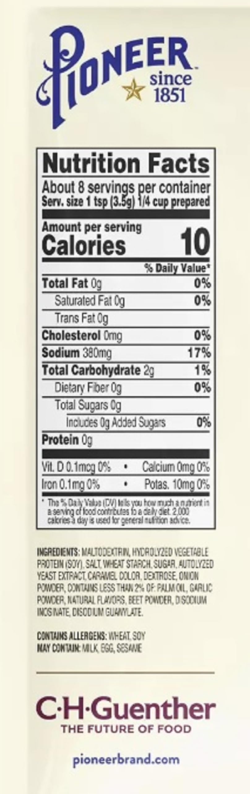 Pioneer Gravy & Seasoning Mixes - 2 packages (French Dip Au Jus 1oz)