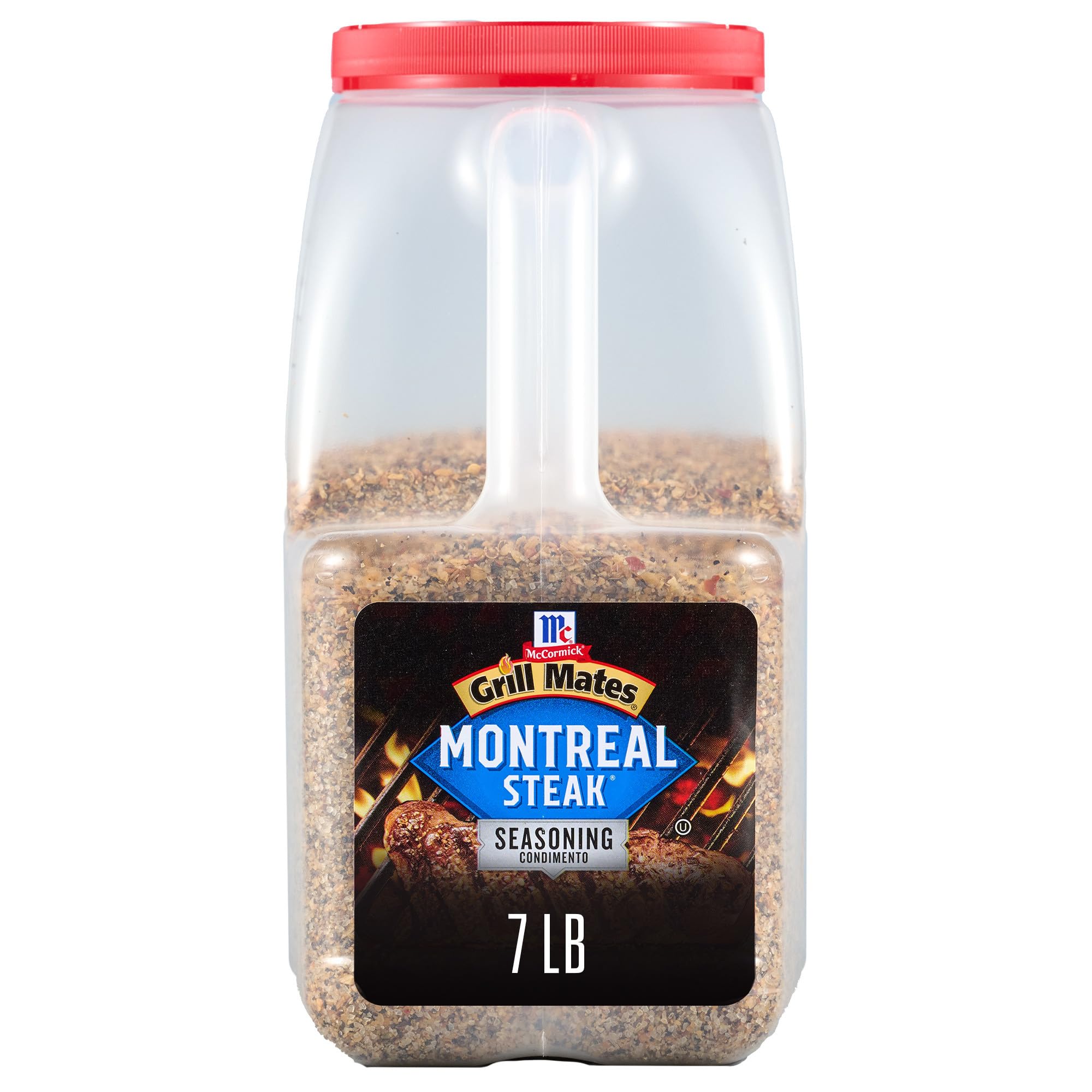 McCormick Grill Mates Montreal Steak Seasoning, 7 lb - One 7 Pound Container Montreal Steak Rub Seasoning, Ideal for Steaks, Ribs, Burgers