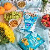 The Good Bean Crunchy Chickpeas - Sea Salt - (6 Pack) 6 oz Resealable Bag - Roasted Chickpea Beans - Vegan Snack with Good Source of Plant Protein