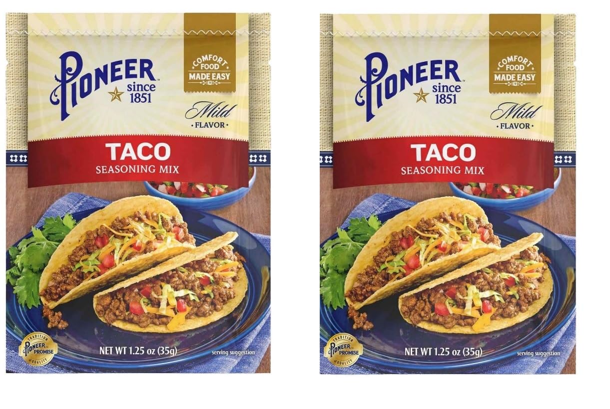 Pioneer Gravy & Seasoning Mixes - 2 packages (Taco 1.25oz)