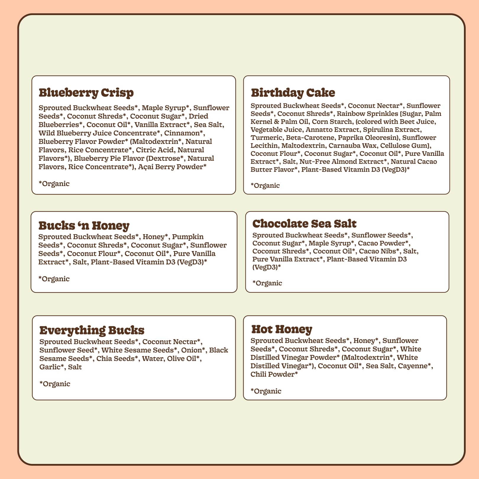 Clusterbucks Superfood Clusters - Grain-Free, Keto-Friendly Granola with Regeneratively Grown Sprouted Buckwheat- Gluten-Free, Low-Carb, Organic