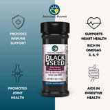 Amazing Herbs Whole Premium Black Cumin Seed - Nigella Sativa Seeds, Organic, Gluten-Free, Non-GMO, Supports Immune System, Cardiovascular Health