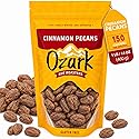 OZARK NUT ROASTERS: Cinnamon-Coated Pecans, Cinnamon Spice Flavored Snacks, World-Class Gourmet Candied Nuts, Resealable Pack (14 oz)