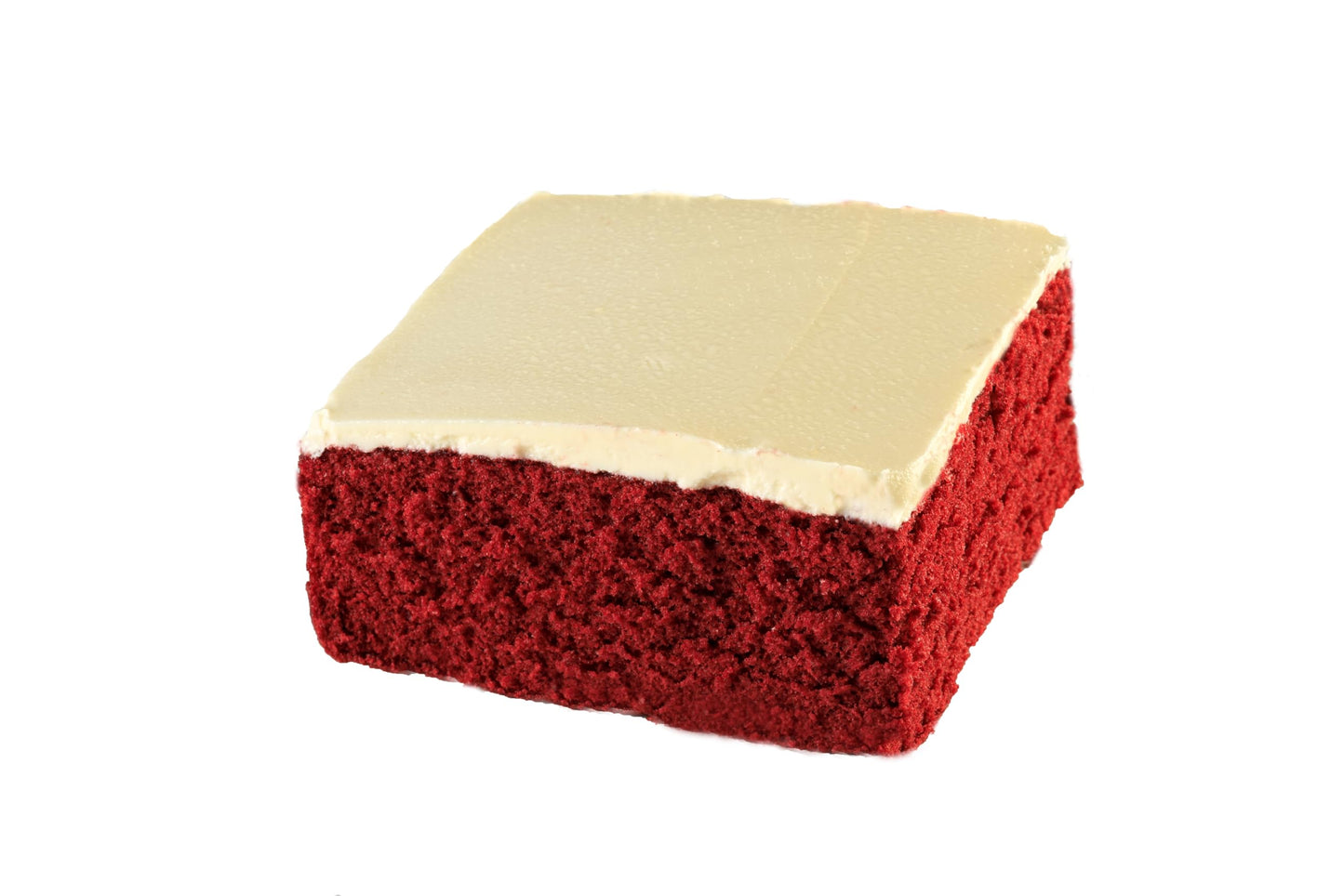 Our Specialty Red Velvet Cake Square with Cream Cheese Icing, Frozen Bakery Desserts, for Birthdays, Parties 5.8 Oz
