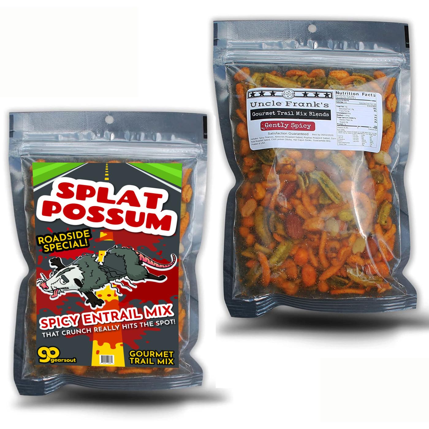 Splat Possum Roadkill Trail Mix Gag Gift for Men Funny Easter Basket Idea Weird Hillbilly Redneck Gifts