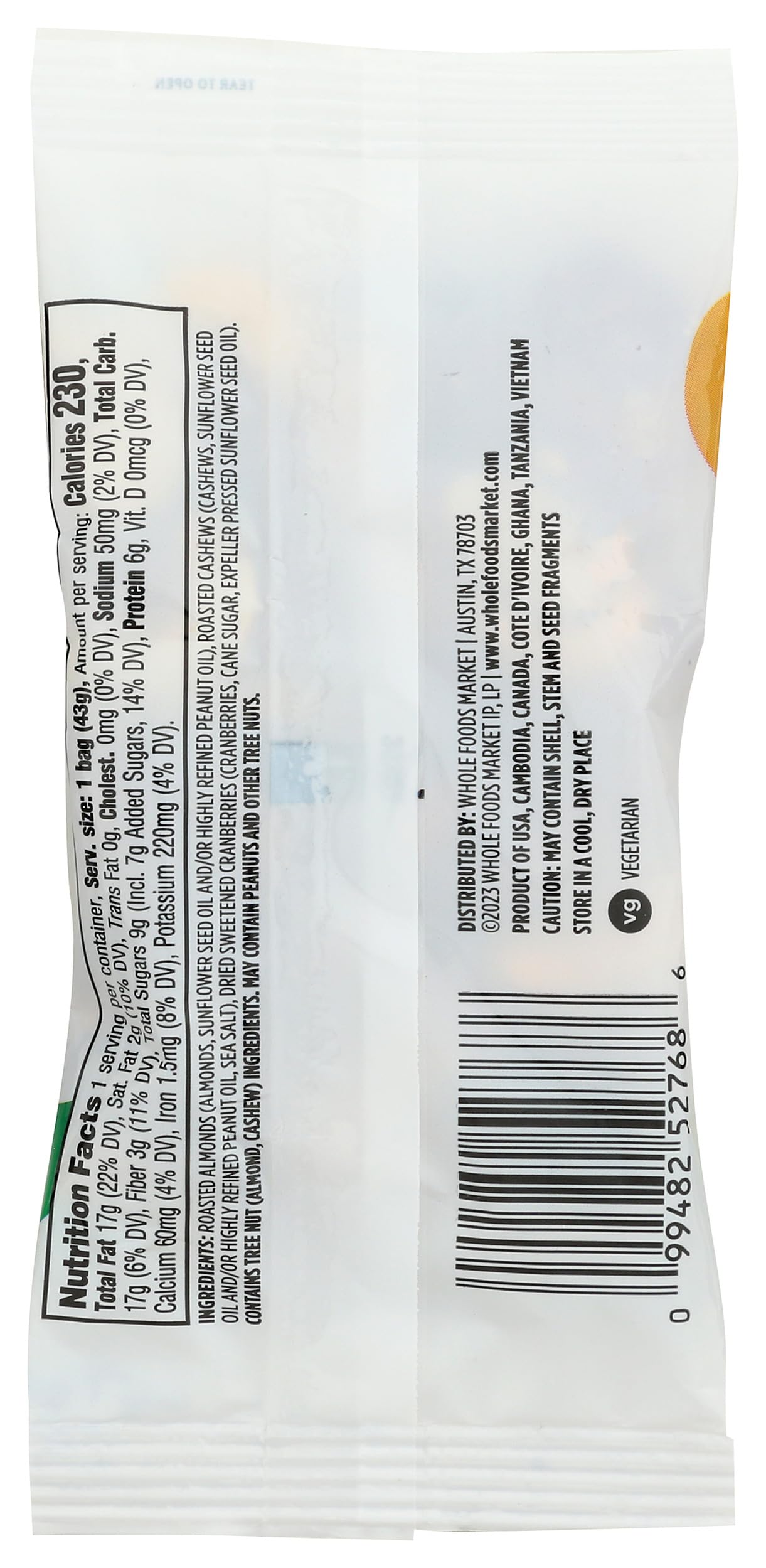 365 by Whole Foods Market Cape Cod Trail Mix, 1.5 OZ