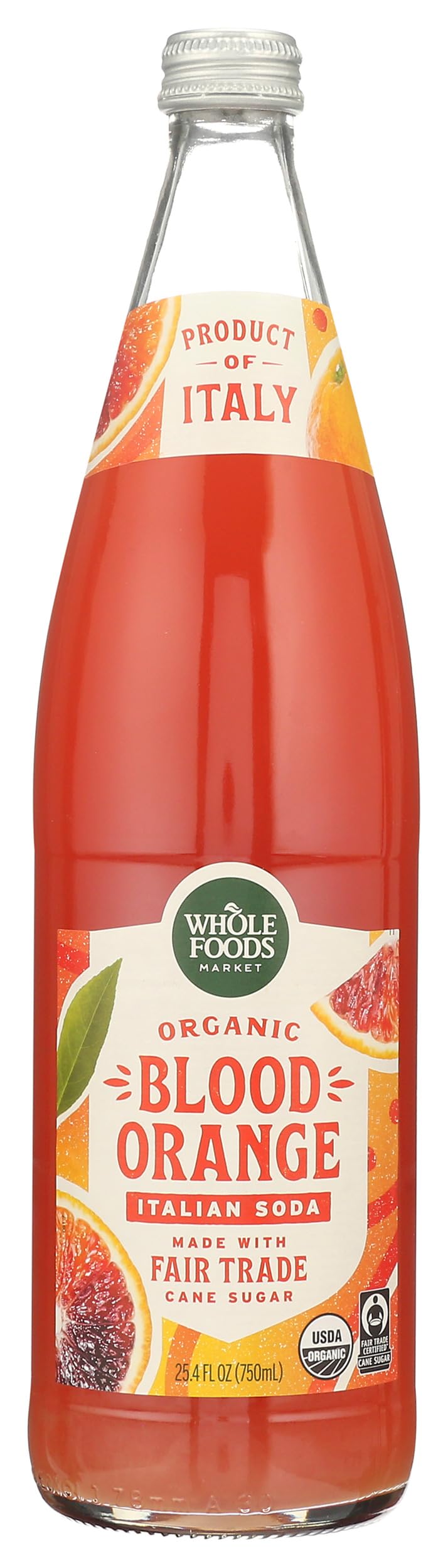 Whole Foods Market Organic Blood Orange Italian Soda, 25.4 Fl Oz