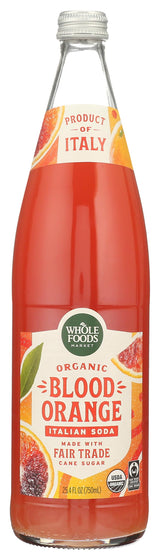 Whole Foods Market Organic Blood Orange Italian Soda, 25.4 Fl Oz