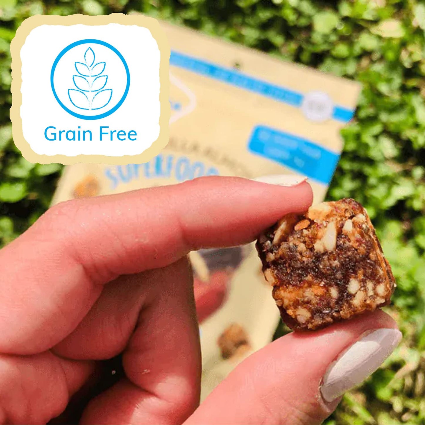 NUTSÓLA Vanilla Almond Superfood Bites - Gluten Free, Grain-Free, Non-Gmo, and Naturally Date-Sweetened, Vegan Snacks with No Sugar Added (3.5 Ounces