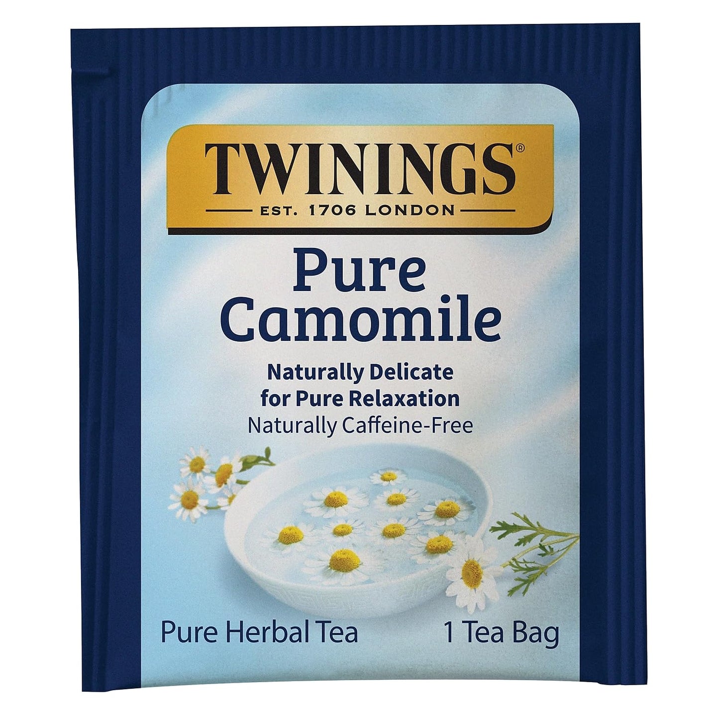 Twinings of London Pure Camomile Herbal Tea Bags, 25 Count
