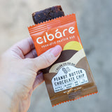 Cibare Plant-Based Energy Bar - Powered by 1 Billion Probiotics, Gluten-Free, Vegan Fruit Snack, No Added Sugar, Soy-Free, Peanut Butter Chocolate