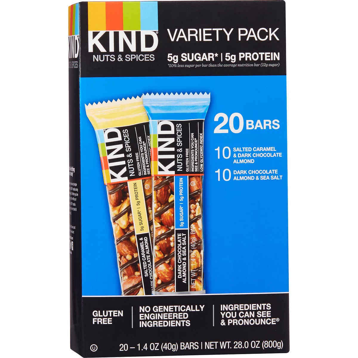Bulk Snack Bars (Kind, Variety, 20-pack)