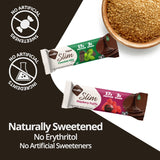 NuGo Slim Dark Chocolate Raspberry Truffle, 17g Protein, 2g Sugar, 7g Fiber, Low Net Carb, Keto Friendly, Gluten Free, 24 Count