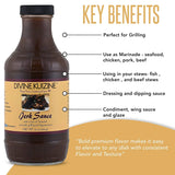 Divine Kuizine Jerk Sauce|Jamaican BBQ Glaze| Seasoning| Hot Spice BBQ16 oz| Marinade Chicken, Meats, Smoked Meats and Seafood | All natural no