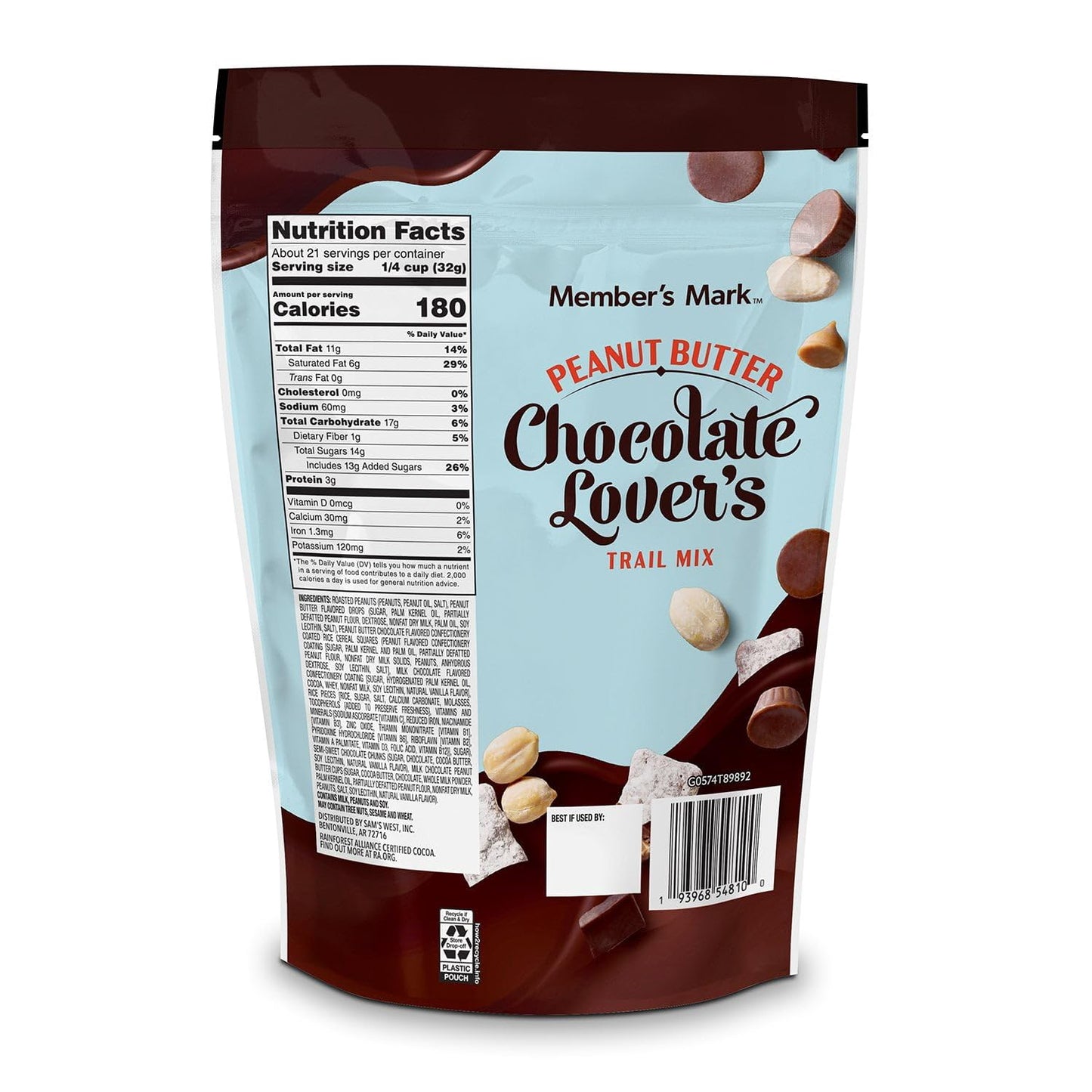 Member's Mark Peanut Butter Chocolate Lover's Trail Mix, 24 Ounce